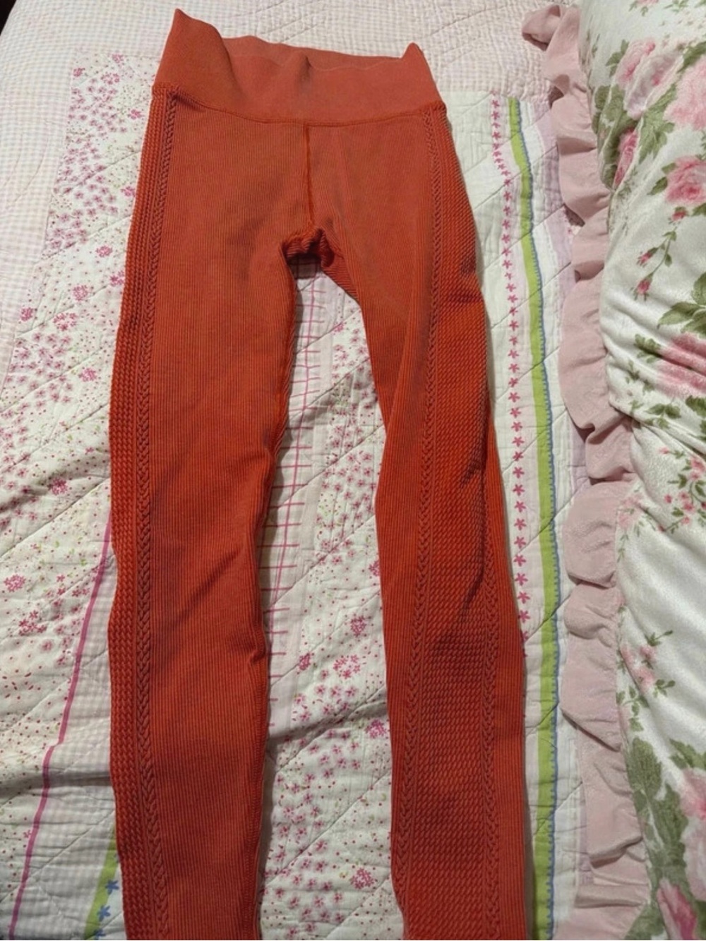 aerie Ribbed Leggings in Burnt Orange